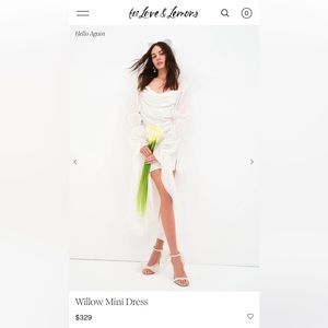For Love & Lemons Willow Mini Dress - NWT